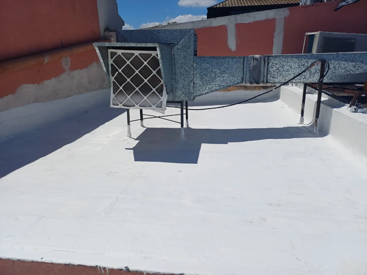 Detalle de la superficie intervenida alrededor de las instalaciones