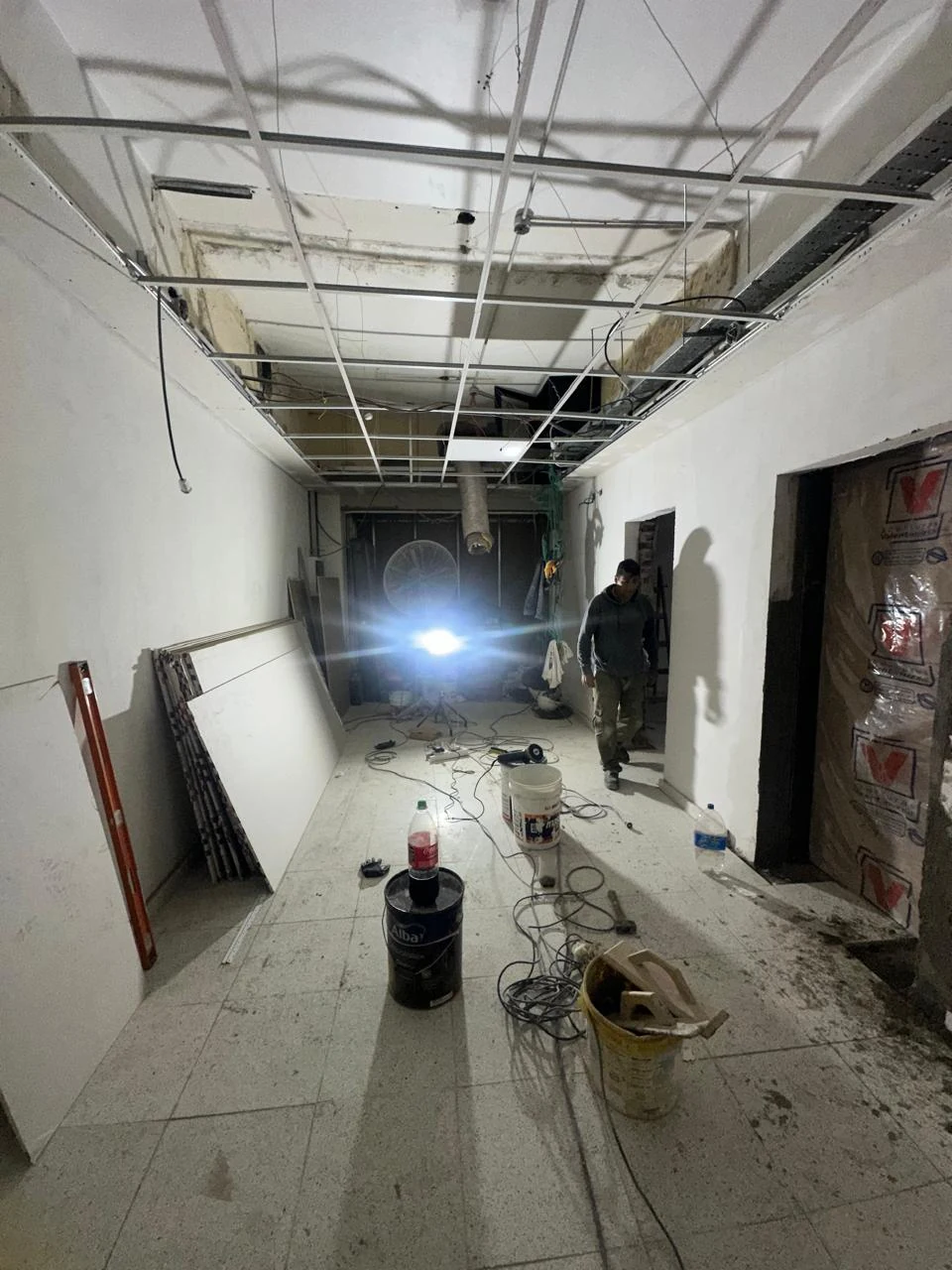 Circulación interior durante los trabajos de reforma